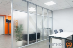 алюминиевые перегородки в профиле 82 мм