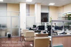перегородка для зонирования в офисе